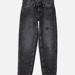 Pepe Jeans Boys Pure Cotton Relaxed Fit Low Distressed Light Fade Jeans-image-27
