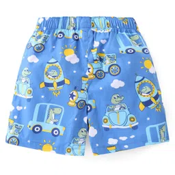 Babyhug Cotton Woven Paper Planes & Dino Printed Boxers Pack of 3 - Multicolour image 3