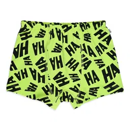 Plan B Cotton Knit Pack Of 3 Haha Text Printed Boxers - Multi Colour image 5