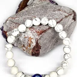 Divine souvenirs Unisex Artificial Beaded Elasticated Bracelet image 3