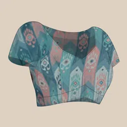 ROOP SUNDARI SAREES Floral Mirror Work Pure Georgette Saree image 4