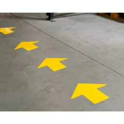 BRADY Floor Marking Tape Arrow Solid White No Legend 3 x 3 inch x 8 mm, 6V553 (Pack of 100) image 4