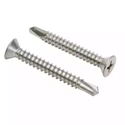 Immech 6 x 13 (D3.5mm) Nickel Plated Self Drilling Screw CSK Phillips Bugle Head Pack of 400 Pcs image 2