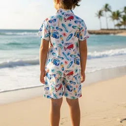 TOONKY Boys Printed Shirt with Shorts image 4