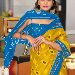 Moda Rapido Geometric Printed Pure Cotton Saree image 4