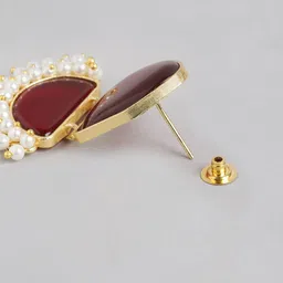 Anouk Gold Plated Beaded Contemporary Drop Earrings image 4