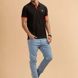 WROGN Men Comfort Slim Fit Mid-Rise Low Distress Light Fade Jeans image 4