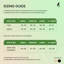 Sorgen SMSS0313 Beige Maternity Support Socks for Reduce Pain And Swelling During Pregnancy (Large) image 2