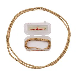 ASTRODIDI 2 Round Original Tulsi Kanthi Mala | Vrindavan Iskcon Natural Vaishnav Tulasi Holy Basil Mala for Men & Women (Size: 3mm, Length: Approx 32 inches) image 1