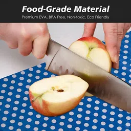 Aura Blue & White Dot-Printed Water Resistant Shelf Liner Organiser image 3