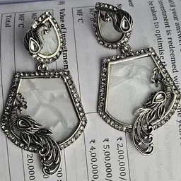 Mehpriye Stone Studded Classic Drop Earrings image 3