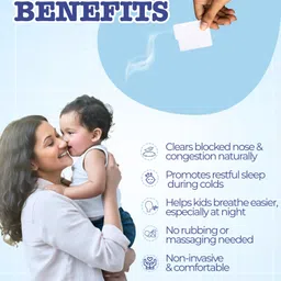TOTS & BUBBLES Natural Vapour Patches for Kids (5 pcs) 8 Hrs Cold, Runny Nose & Congestion Relief With Eucalyptus & Peppermint Oils-picture-12