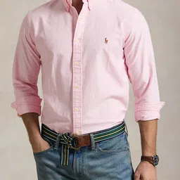 Polo Ralph Lauren Striped Pure Cotton Custom Fit Oxford Shirt-image-77