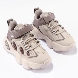 Oh! Pair Sneaker with Velcro Closure -  Beige image 2