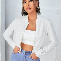 Stylecast X Slyck Women Lightweight Crop Bomber Jacket image 3