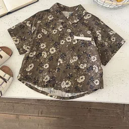 StyleCast x Revolte Boys Floral Printed Cutaway Collar Cotton Shirt-picture-20