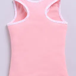 Biskid Cotton Knit Pack Of 2 Sleeveless Good Things Are Growing & Anyone Can Dream It Text Printed Tank Tops - Sea Green & Baby Pink image 5