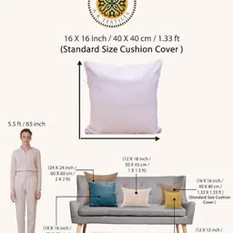 Block N Style Turquoise Blue And Pink Floral Printed Cotton Square Cushion Cover image 4