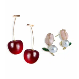VIVASTRI Women Gold-Plated Alloy Earrings-picture-26