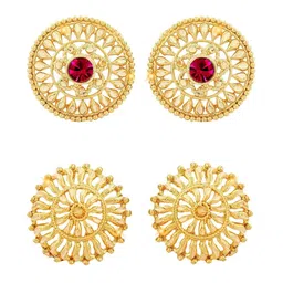 VIVASTRI Women Gold-Plated Alloy Earrings-picture-18