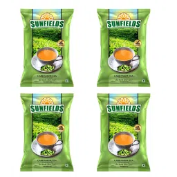 SUNFIELDS 1 Kg Cardamom Flavour Tea Premix GMP & 2:2 FDA Certified (Pack of 4)-picture-32