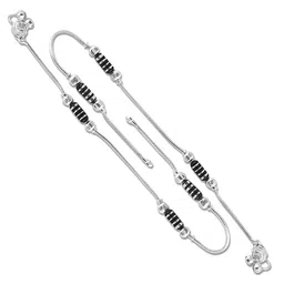 Heer Collection Silver-Plated Anklets image 1