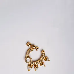 PANASH Gold-Plated Cubic Zirconia Ring Nosepin image 2