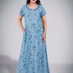 BellaMora Women Floral Embroidered Maxi Nightdress-image-25