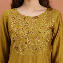 Anouk Women Ethnic Motifs Embroidered Kurta image 2