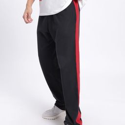 glitchez Men Freedom Fit Contrast Panel Baggy Track Pant-picture-0