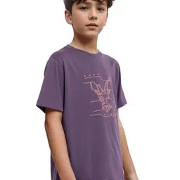 RARE ONES Boys Graphic Printed Round Neck Cotton T-Shirt image 4