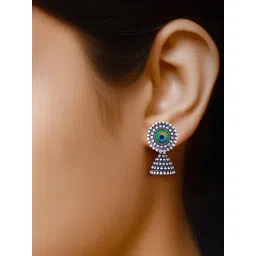 DIVASTRI Women Silver Earrings image 5