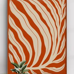 Livin'luxe Orange Canvas Wall Paintings-picture-27