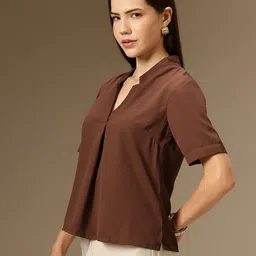 Chemistry Lapel Collar Shirt Style Top image 2