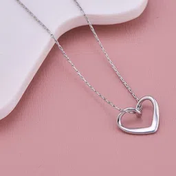 GC PREMIUM JEWELLERY Silver-Plated Heart Shaped Pendants with Chains image 4