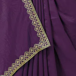Sangria Womens Embroidered Saree image 2