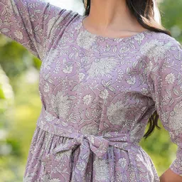 KALINI Floral Print Fit & Flare Midi Dress image 5