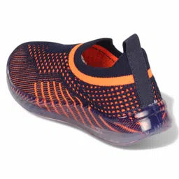 Lil Lollipop Mesh Detailed & Colour Blocked LED Shoes - Navy Blue image 4