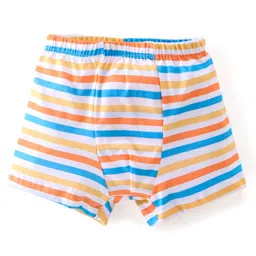 Babyhug 100% Cotton Trunk With Striped & Animals Print Pack Of 3 - Yellow White & Blue image 4