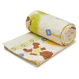 RRC Super Soft Brushed Microfiber Cotton Single Quilt Duvet Cover With Zipper Closure & Corner Ties - Yellow image 4