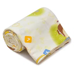 RRC Super Soft Brushed Microfiber Cotton Single Quilt Duvet Cover With Zipper Closure & Corner Ties - Yellow image 5