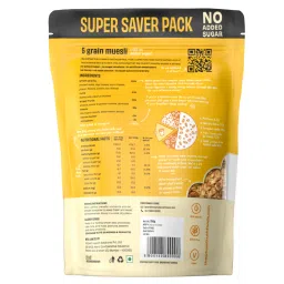 The Whole Truth - Super Saver Pack | Breakfast Muesli | 5 Grain Muesli | 750 grams | Vegan | Dairy-free | No Artificial Sweeteners | No Added Flavours | No Gluten or Soy | Nutritious Snack image 2