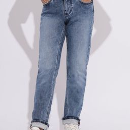 Jack & Jones Junior Boys Straight Fit Mid-Rise Stretchable Jeans-picture-44