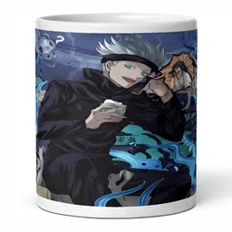 Mr UVD White Graphic Printed Ceramic Glossy Mug 350 ml image 5