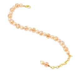 Anouk Women Gold Toned Artificial Beads Wraparound Bracelet image 2