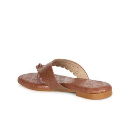 Ishransh Women Textured Open Toe Flats image 5