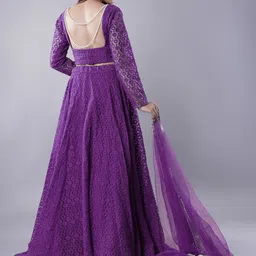 Utsav Fashion Embroidered Thread Work Ready to Wear Lehenga & Blouse With Dupatta image 3