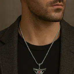 kazare Rhodium-Plated Quirky Pendants with Chains image 5