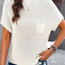 StyleCast Self Design Round Neck Pullover Sweatshirt-image-89