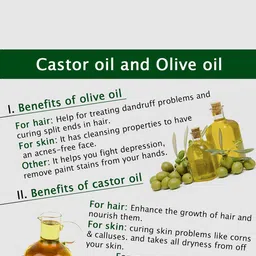 Park Daniel Set Of 2 100% Pure & Natural Castor & Olive Oil- 100 ml Each image 2